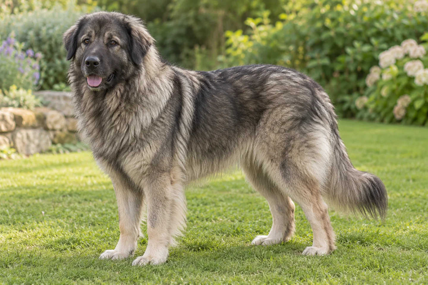 Karst Shepherd Dog adult standing in a quiet outdoor setting, showing the selected breed type